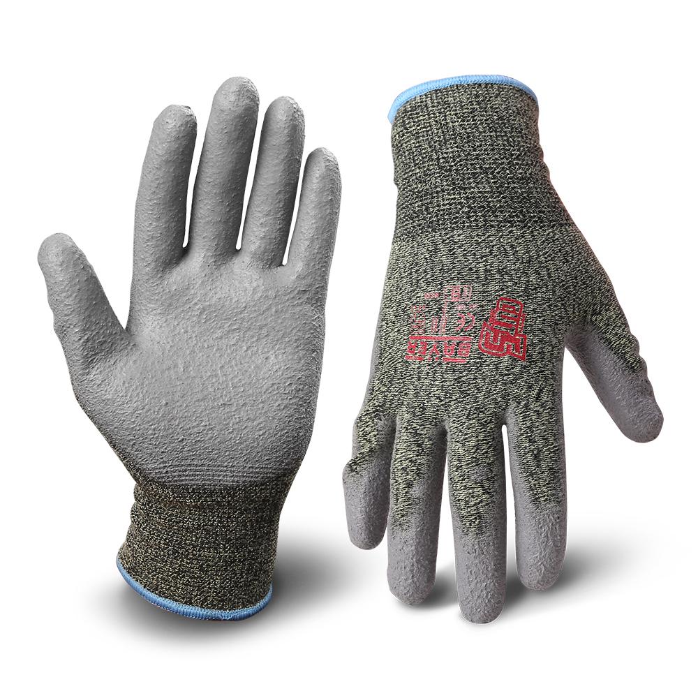 Bayer BKE9 Kevlar Cut 5 Resistant Polyurethane Coated Gloves - Size 9