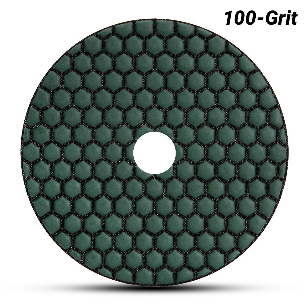 Ehwa EHC100 125mm (5") 100 Grit Dry Diamond Honeycomb Resin Polishing Pad
