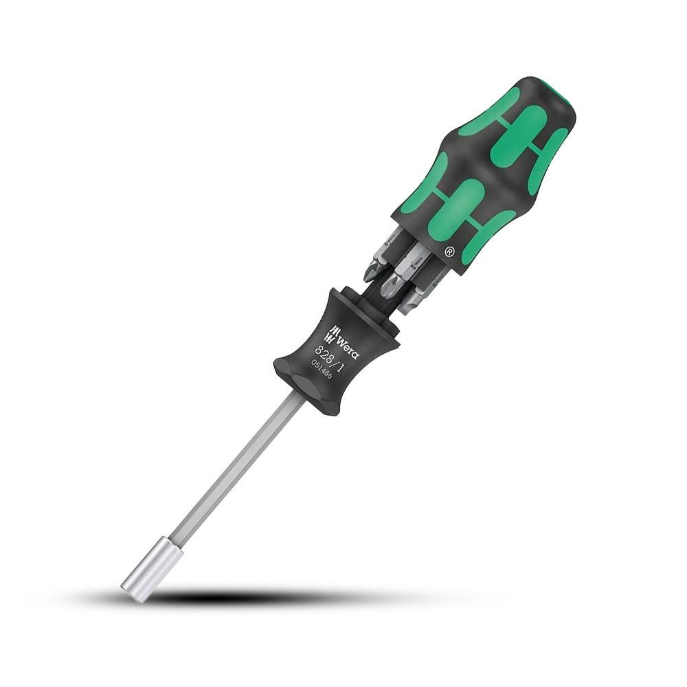 Wera WER051511 7pce Kraftform Kompakt 27 Set 2 Bit Holding Screwdriver with Magazine