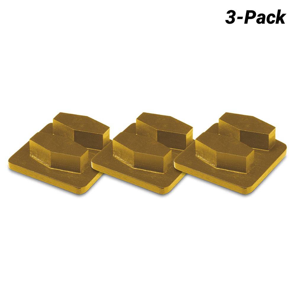 Husqvarna 503885504 Double Grinding Shoe 30 Grit (3PK) Hard Bond Wedges