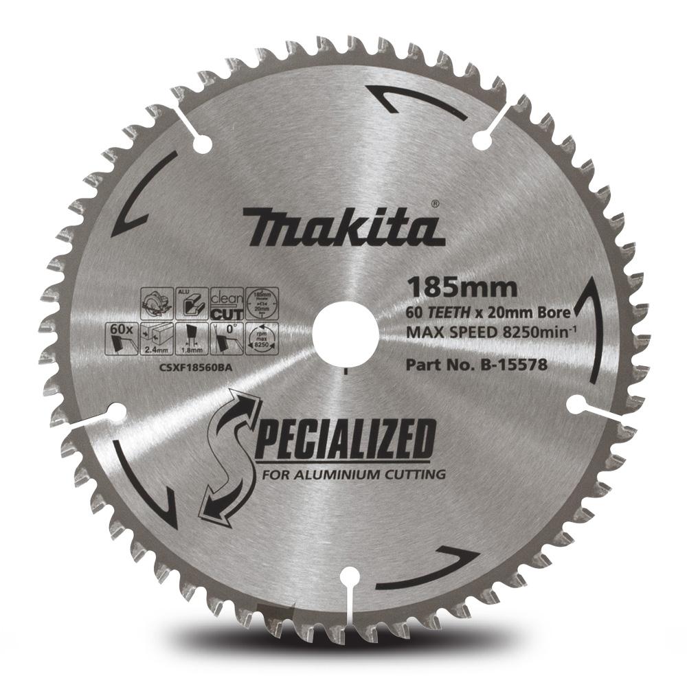 Makita B-15578 185mm (7") 60T Aluminium Cutting TCT Saw Blade