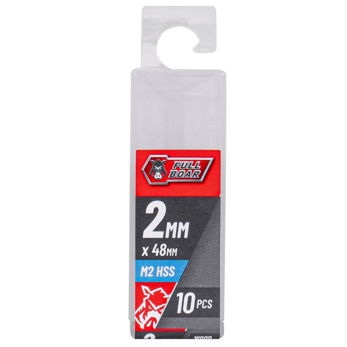 Full Boar 2mm M2 HSS Drill Bit - 10 Pack