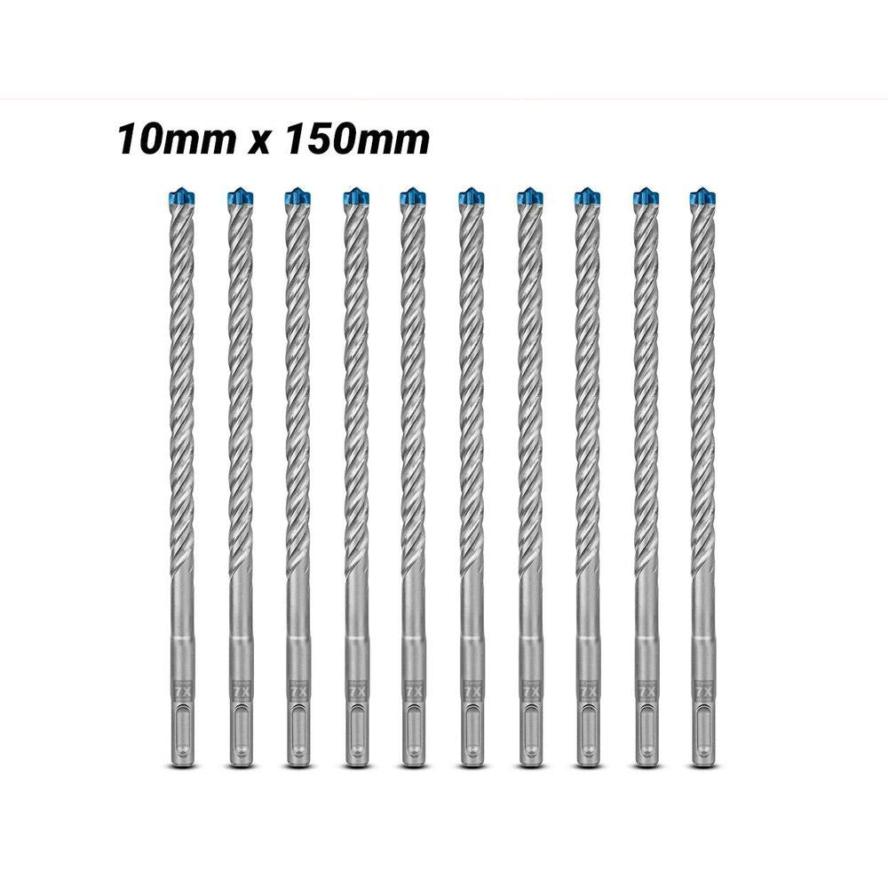 Bosch 2.608.900.171 EXPERT 10-Pack 10mm x 150mm x 215mm SDS Plus-7X Hammer Drill Bits