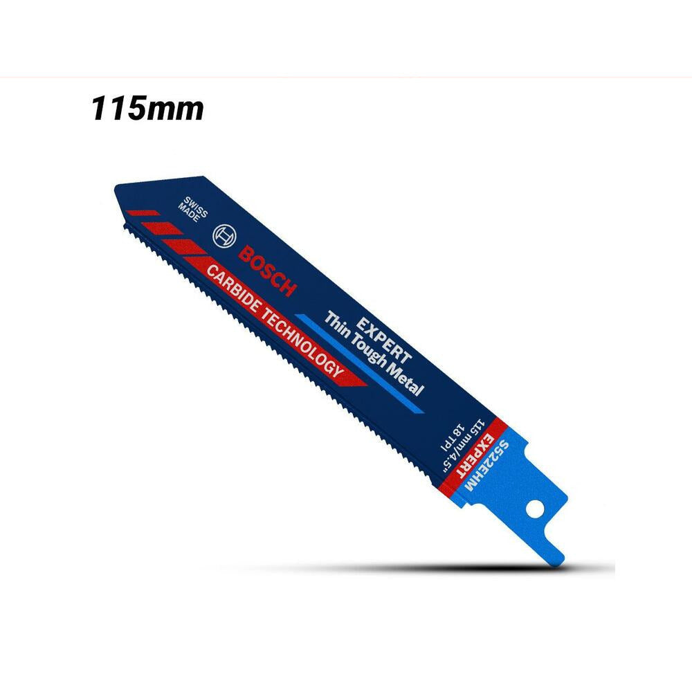 Bosch 2.608.900.359 EXPERT Thin Tough Metal S 522 EHM 115mm Reciprocating Saw Blade