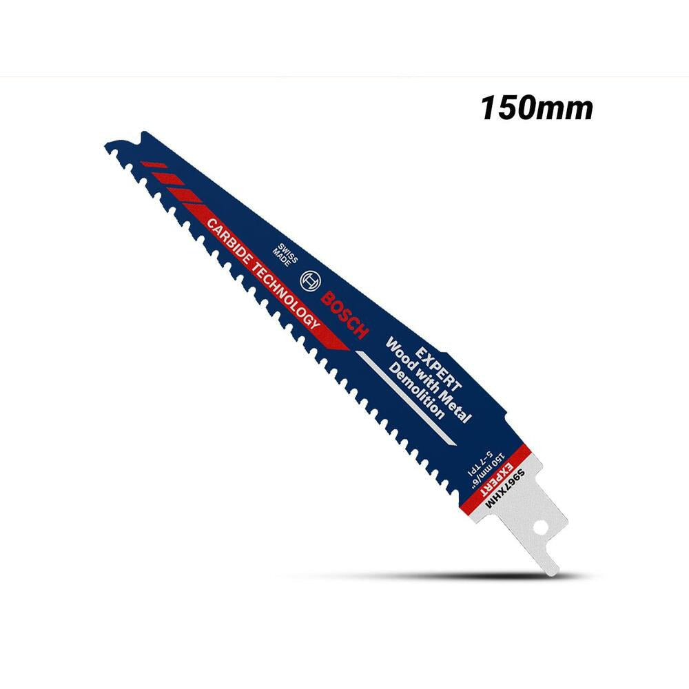 Bosch 2.608.900.396 EXPERT 150mm (6”) 5-7TPI Wood with Metal Demolition S 967 XHM Reciprocating Saw Blade