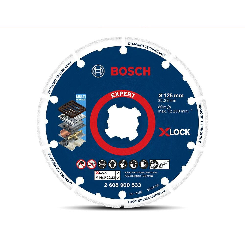 Bosch 2.608.900.533 EXPERT 125mm (5") X-LOCK Diamond Metal Cutting Disc Wheel