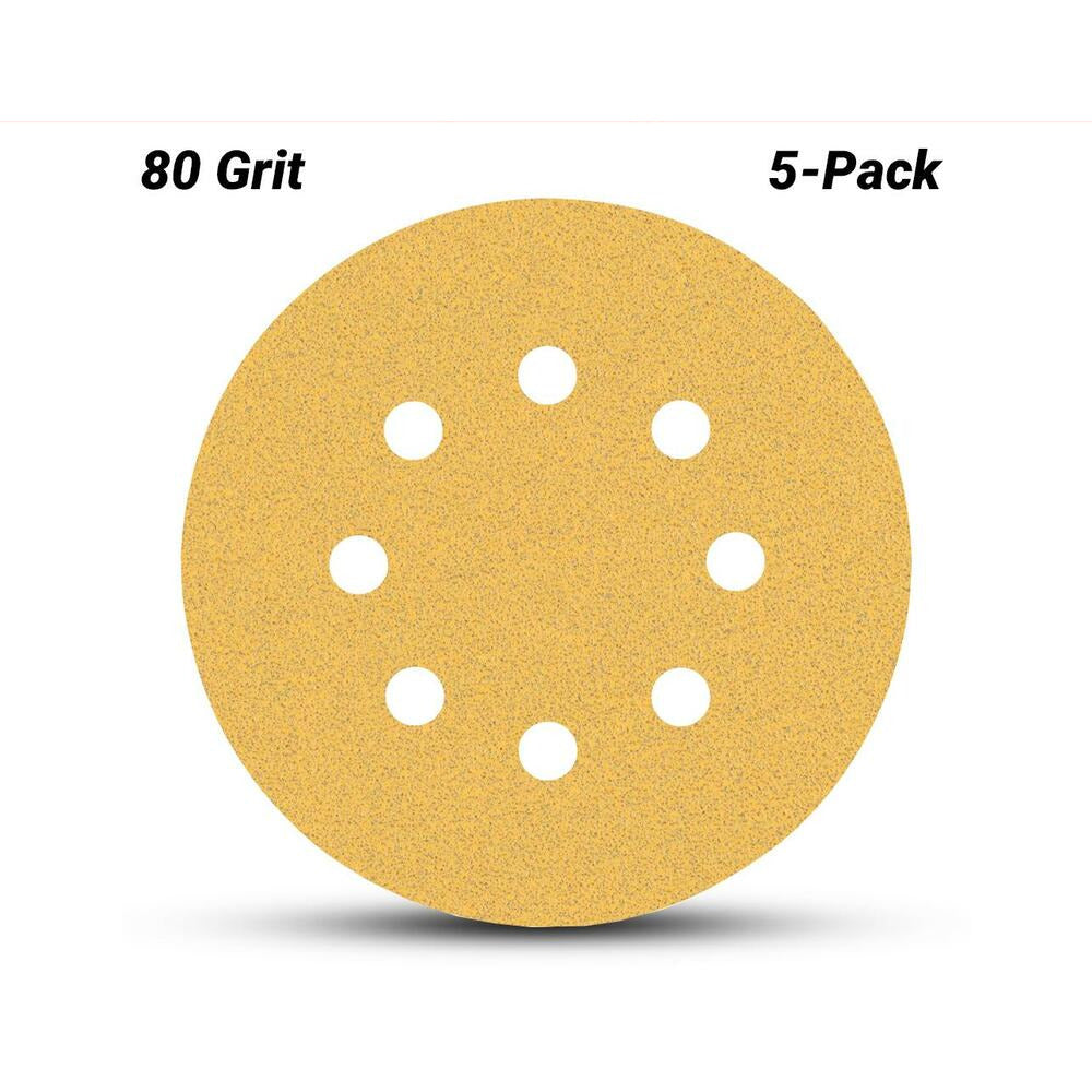 Bosch 2.608.900.805 EXPERT 5-Pack 125mm (5”) 80 Grit C470 Sandpaper Sanding Disc