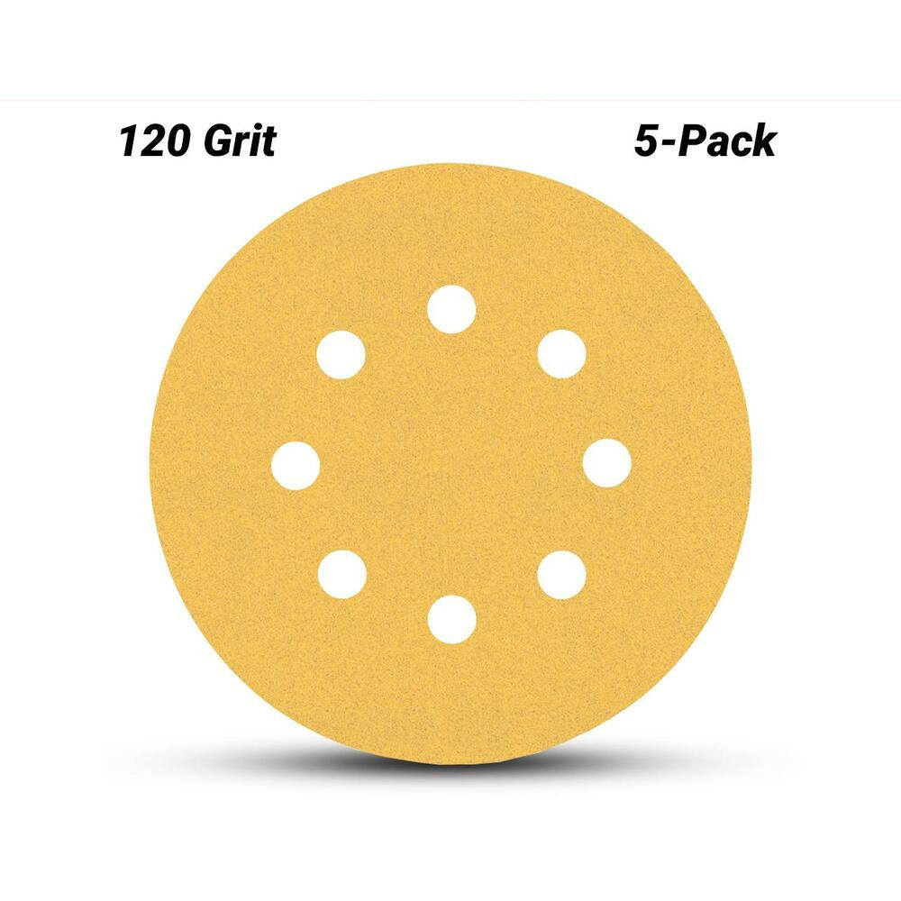 Bosch 2.608.900.807 EXPERT 5-Pack 125mm (5”) 120 Grit C470 Sandpaper Sanding Disc