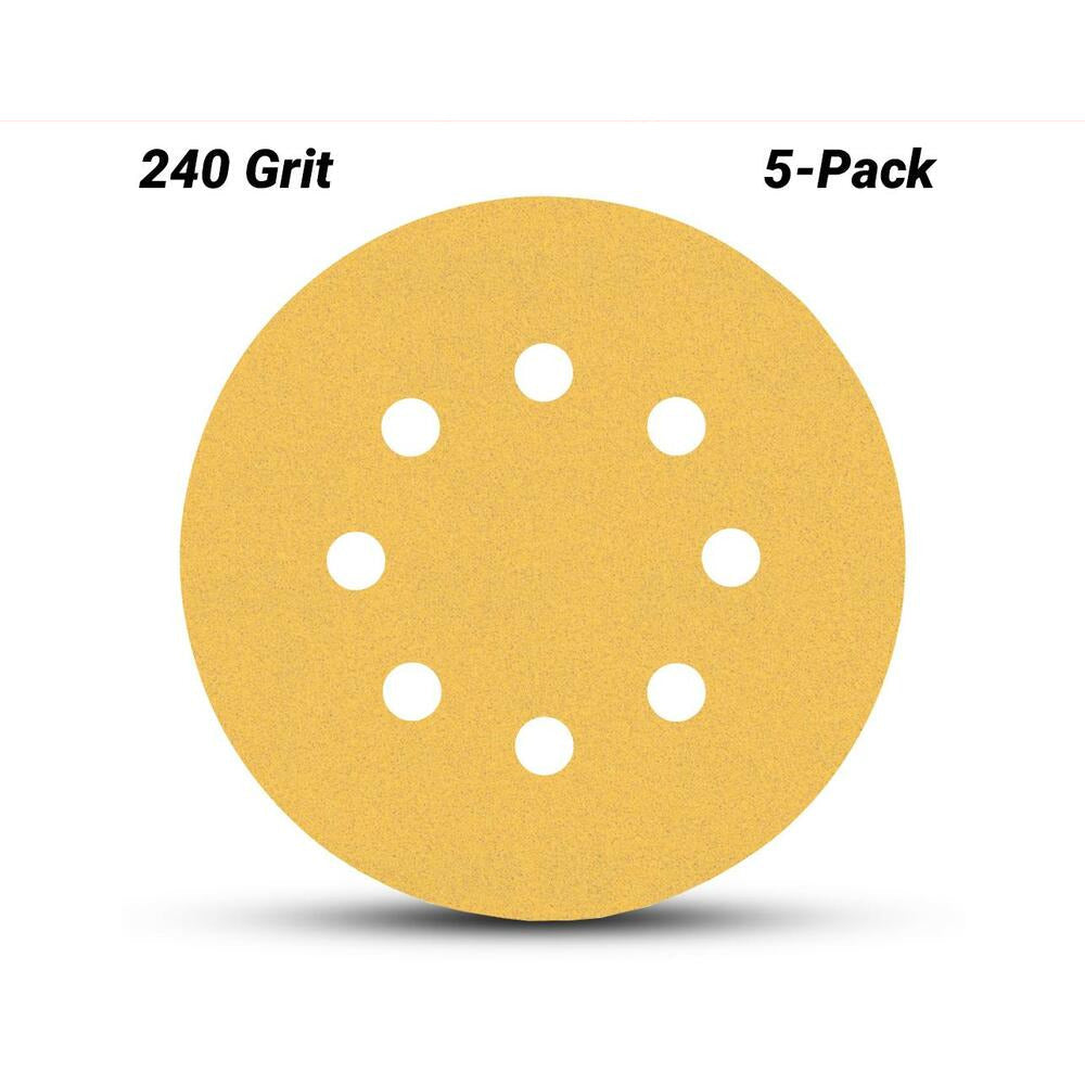 Bosch 2.608.900.809 EXPERT 5-Pack 125mm (5”) 240 Grit C470 Sandpaper Sanding Disc