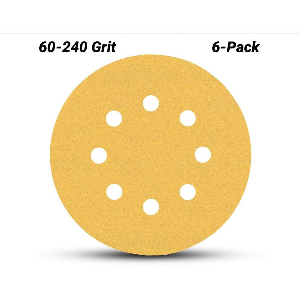 Bosch 2.608.900.812 EXPERT 6-Pack 125mm (5”) 60-240 Grit C470 Sandpaper Sanding Disc