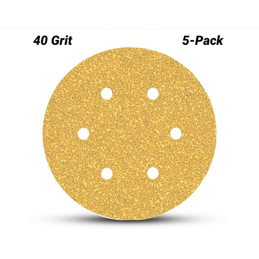 Bosch 2.608.900.813 EXPERT 5-Pack 150mm (6”) 40 Grit C470 Sandpaper Sanding Disc