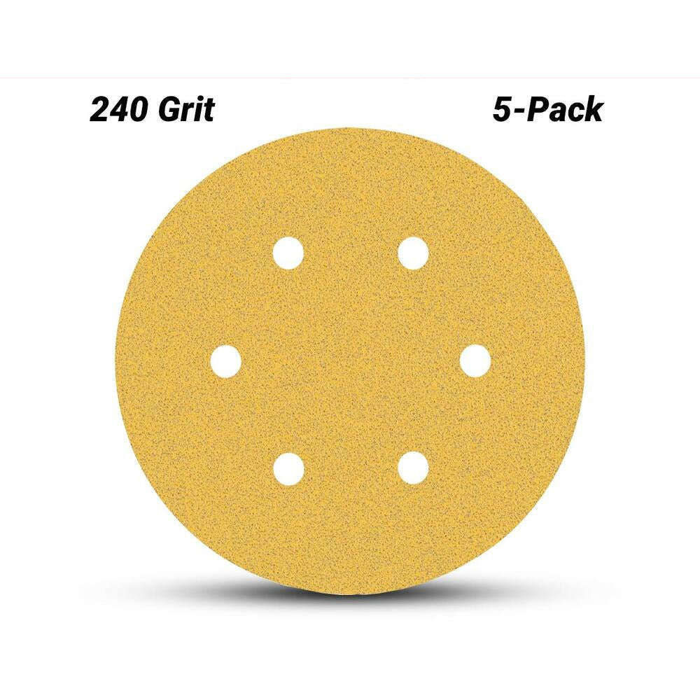 Bosch 2.608.900.819 EXPERT 5-Pack 150mm (6”) 240 Grit C470 Sandpaper Sanding Disc