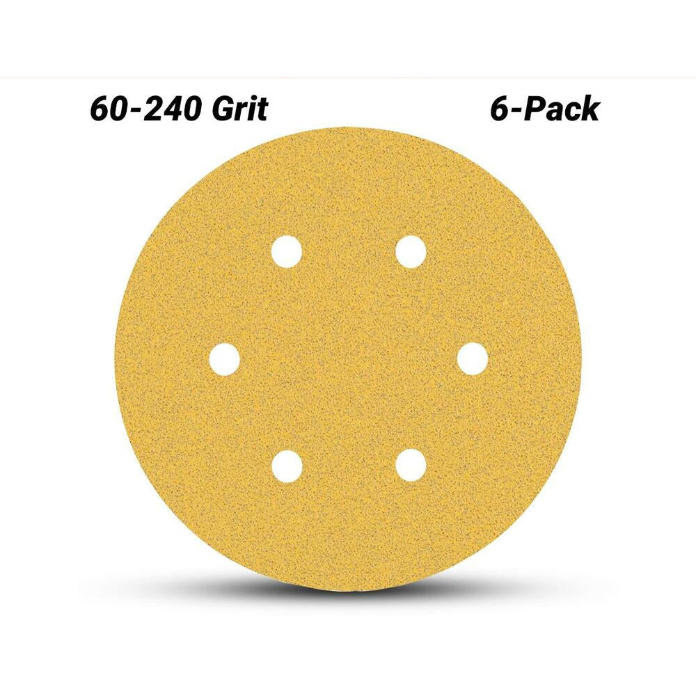 Bosch 2.608.900.822 EXPERT 6-Pack 150mm (6”) 60-240 Grit C470 Sandpaper Sanding Disc
