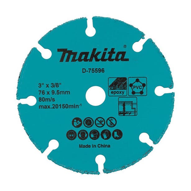 MAKITA 76mm x 3/8 Carbide Grit Wheel DMC300 D-75596