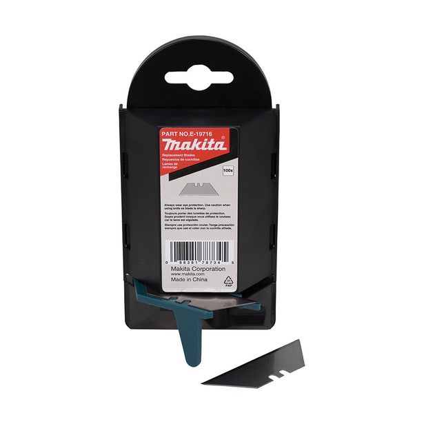 MAKITA Utility Blade Carbon Steel Dispenser 100 Piece E-19716