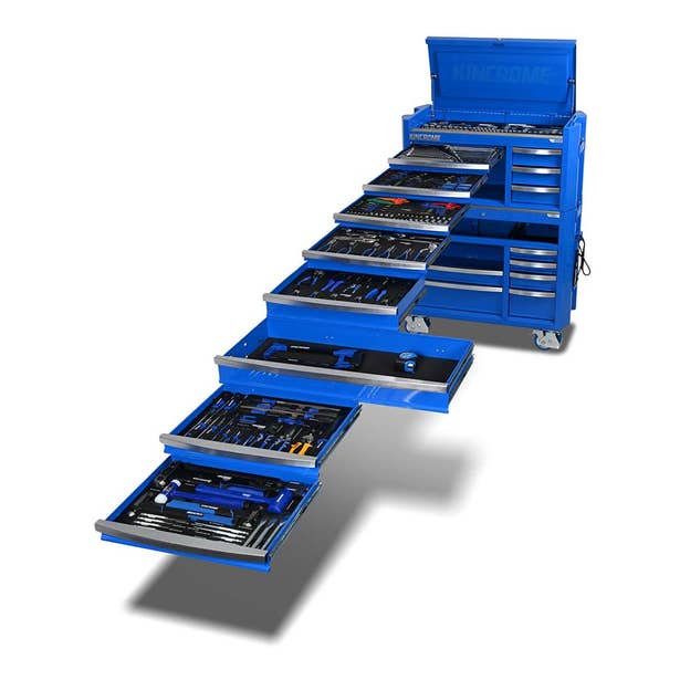KINCROME 42" 17 Drawer Contour  Workshop Tool Kit - 545 Piece K1958