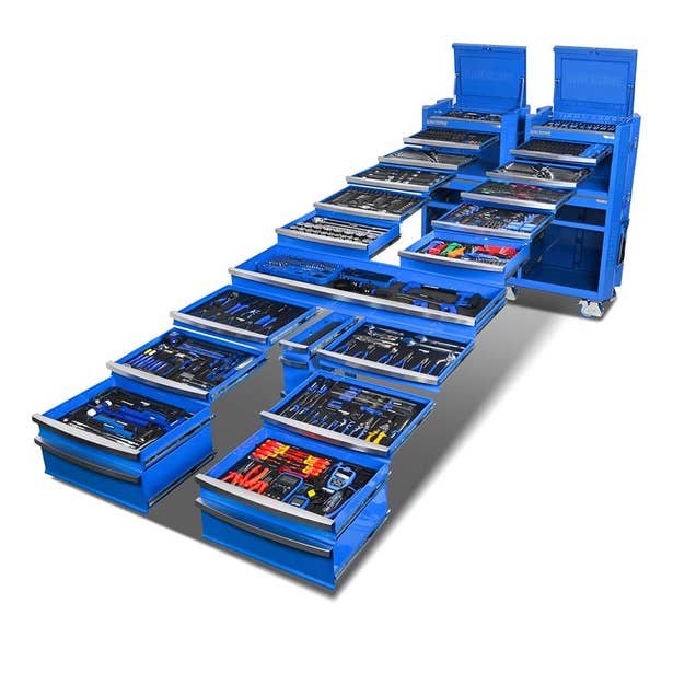 KINCROME 60" 22 Drawer Contour  Workshop Tool Kit - 1141 Piece K1966