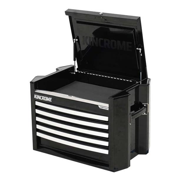KINCROME 29" 5 Drawer Contour Tool Chest Black K72915B