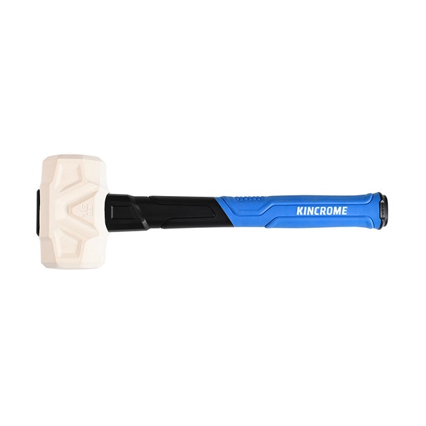 KINCROME 16oz Graphite Rubber Handle Grip Mallet - White K9089