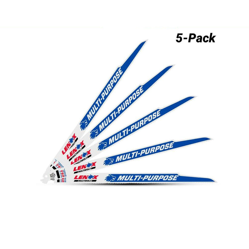 Lenox 20583110R 300mm 10/14TPI All Purpose Bi-Metal Reciprocating Saw Blade - 5 Pack