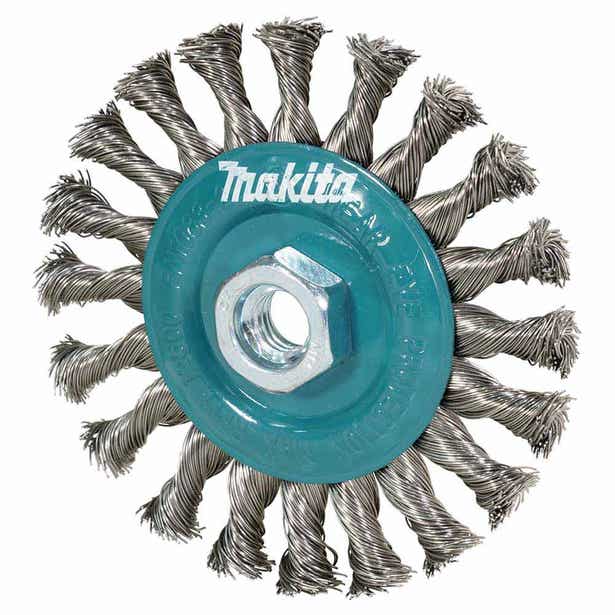 MAKITA 115mm x M14-2 Stainless Steel Wheel Brush Knot D-77534