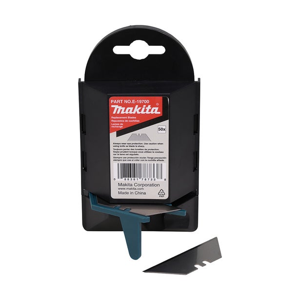 MAKITA 50 Piece Carbon Steel Blade Utility Dispenser E-19700
