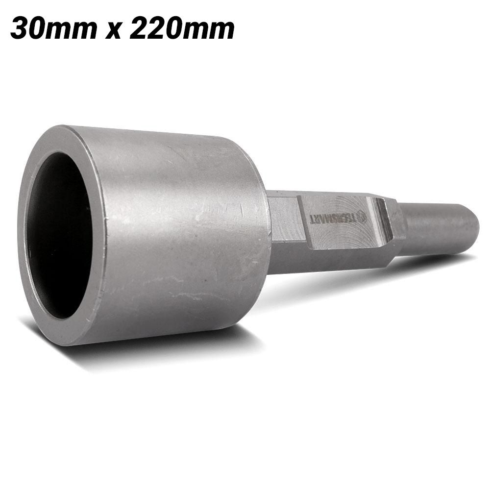 Techsmart TPHCG30 30mm x 220mm PH65A 30mm Hex Chisel Ground Star Picket Rod Driver