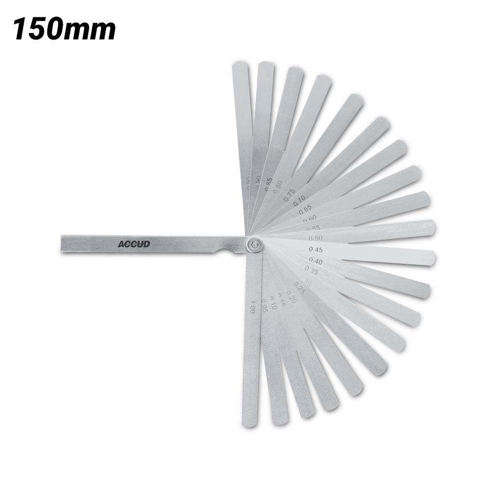 Accud AC-913-100-20 150mm (6") 20 Leave Feeler Gauge Set