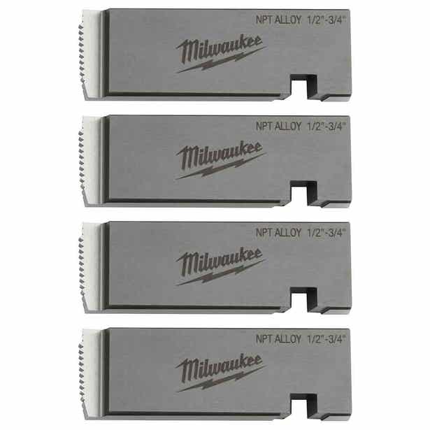 MILWAUKEE 1/2"-3/4" Alloy NPT Pipe Threading Die Set 48361201