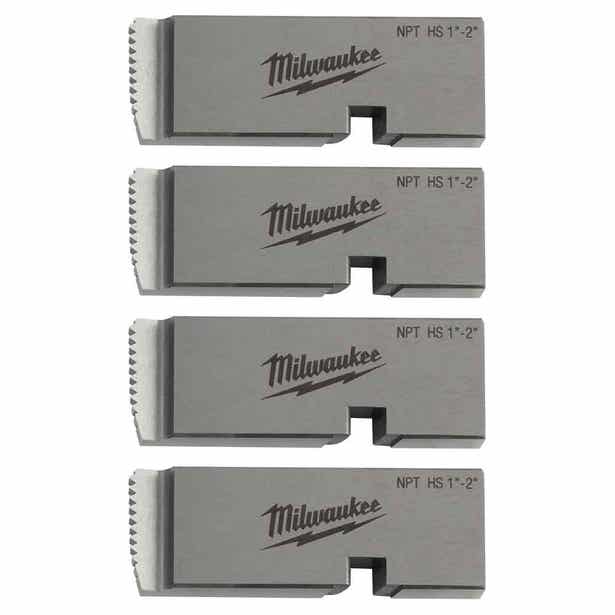 MILWAUKEE 1"-2" High Speed NPT Pipe Threading Die Set 48361204