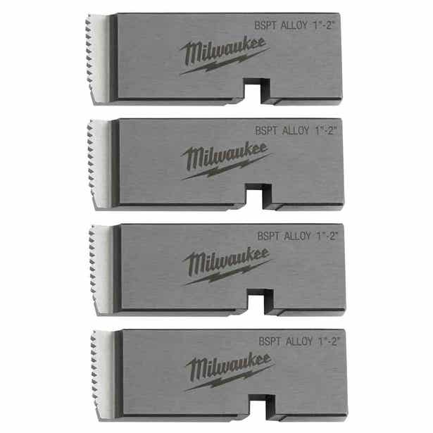MILWAUKEE 1"-2" Alloy BSPT Pipe Threading Die Set 4932492925