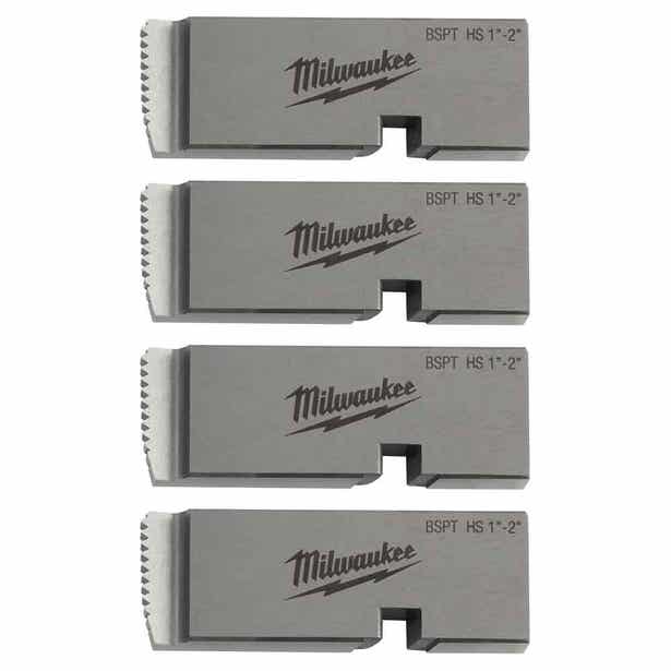 MILWAUKEE 1"-2" High Speed BSPT Pipe Threading Die Set 4932492927