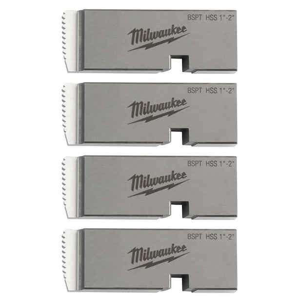 MILWAUKEE 1"-2" High Speed For Stainless BSPT Pipe Threading Die Set 4932492929