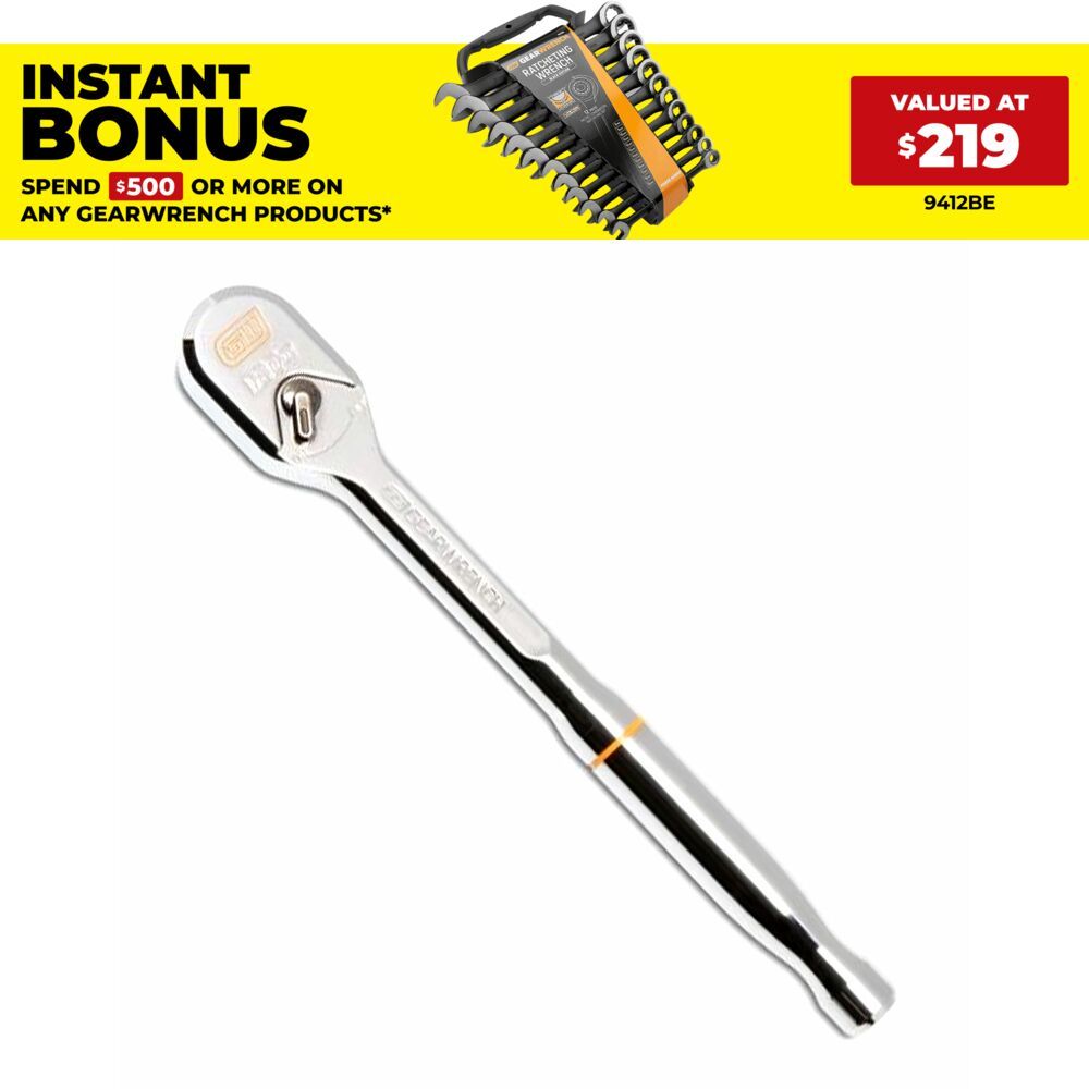 GEARWRENCH 81211XP 3/8" Drive 210mm (8/14") 120XP Teardrop Ratchet