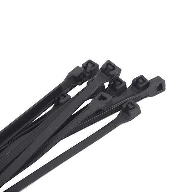 KINCROME 100 X 2.5mm Black Cable Ties  - 25 Pack K15700