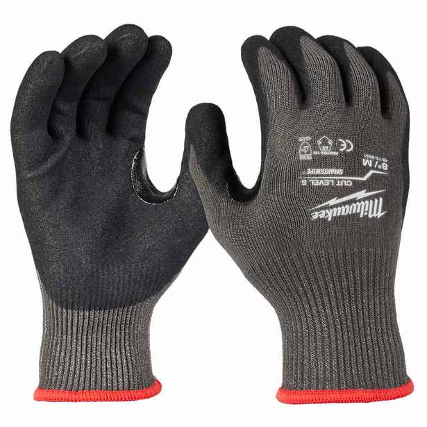 MILWAUKEE Cut Level 5E Nitrile Dipped Gloves 1 Pack - Medium 48738651
