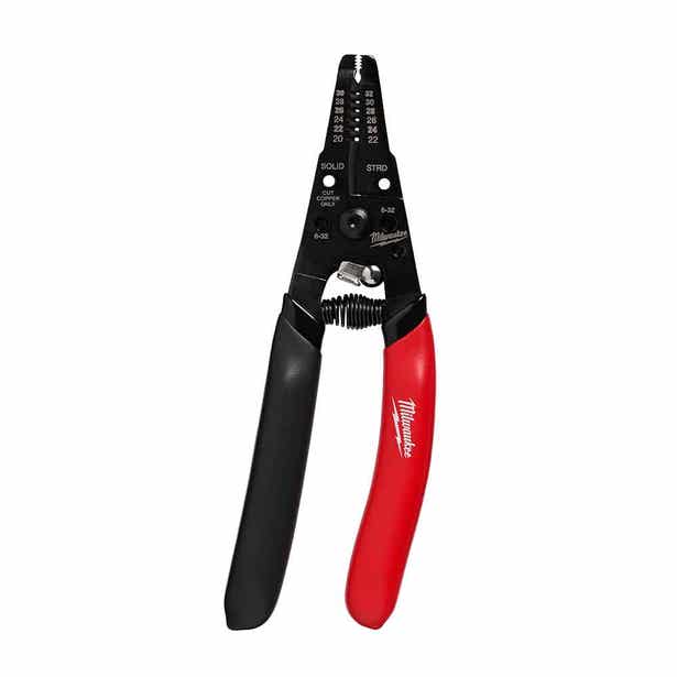 MILWAUKEE 0.03-0.5mm Low Voltage Dipped Grip Wire Stripper 48223080