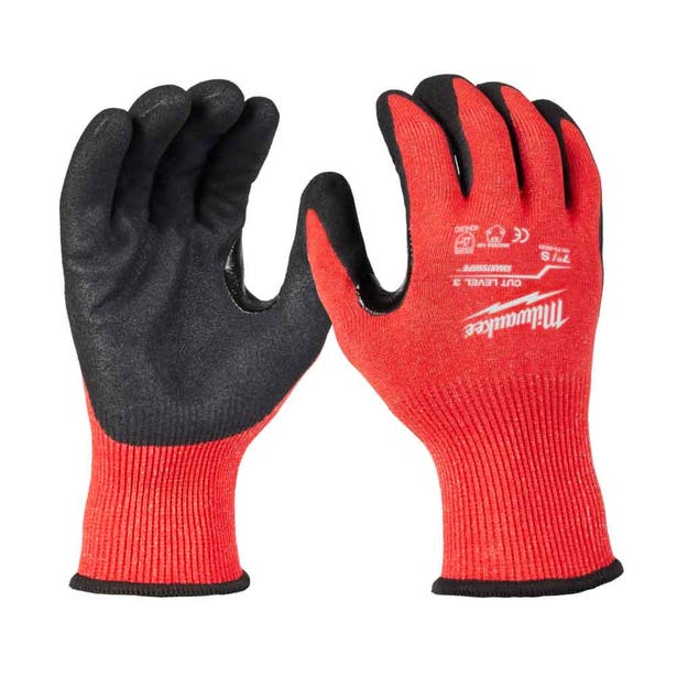 MILWAUKEE Cut Level 3C Nitrile Dipped Gloves 1 Pack 48738630