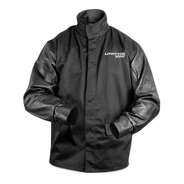 UNIMIG Rogue Leather Sleeved Welding Jacket - Xxlarge U22007
