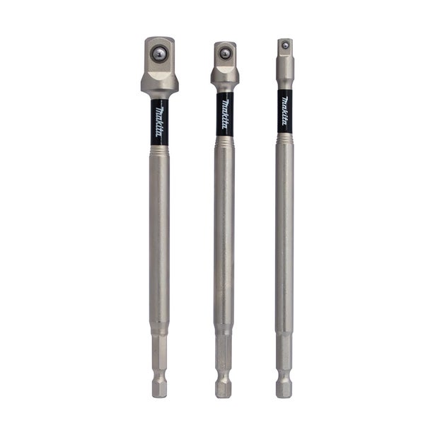 MAKITA 150mm Impact XPS Hex-Socket Adaptor Bit - 3 Piece E-22707