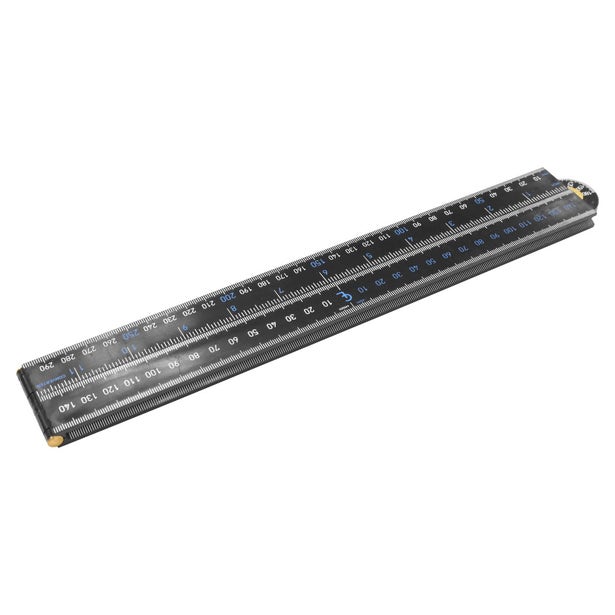 OX 1200mm Tuff Black Plastic Folding Ruler OX-P509002