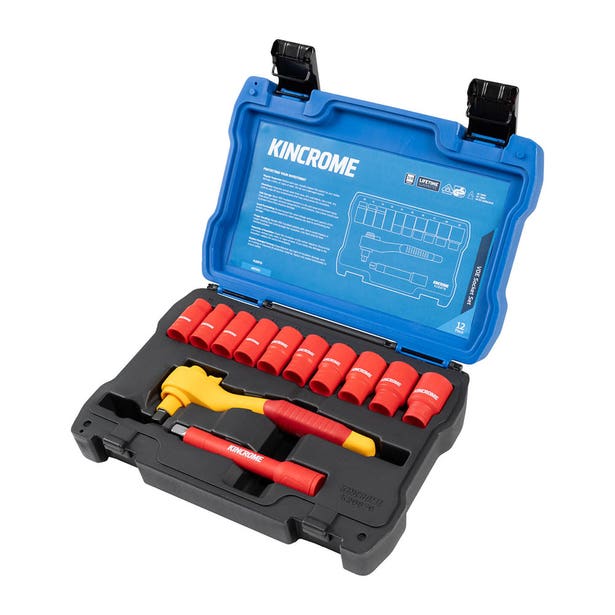 KINCROME 3/8 Drive Metric VDE Socket Set - 12 Piece K20070