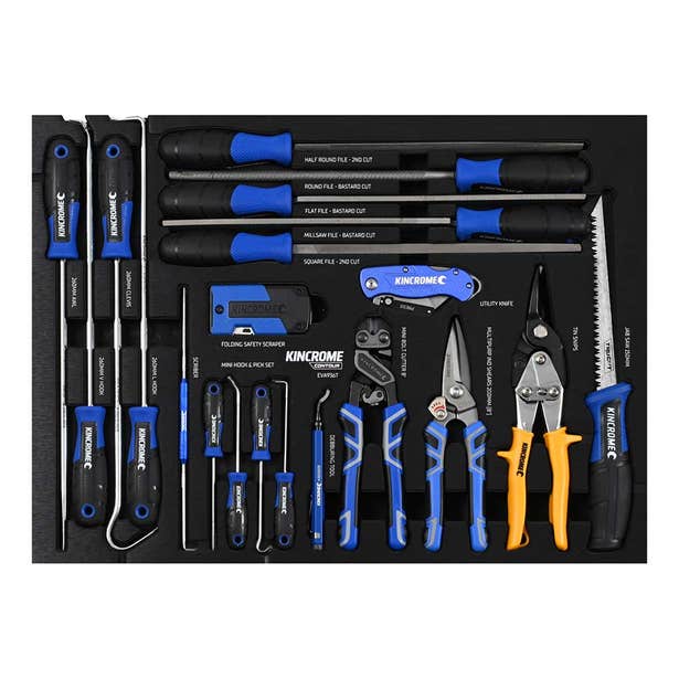 KINCROME Cut Scrape Tools Contour Tray - 21 Piece EVA936T