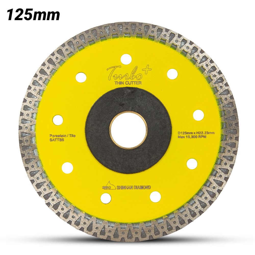 Shinhan S125TT 125mm (5") Porcelain & Tile Ultra Thin Turbo Plus Diamond Saw Blade