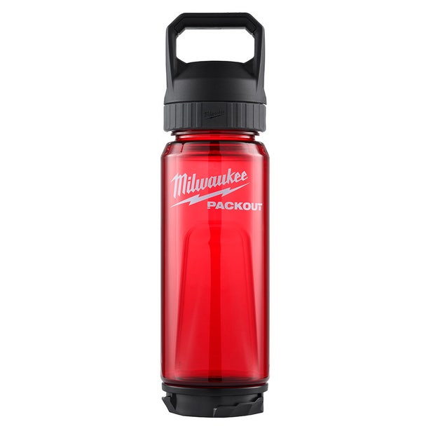 MILWAUKEE PACKOUT™ 740ml (25oz) Plastic Bottle - Red 48228371R