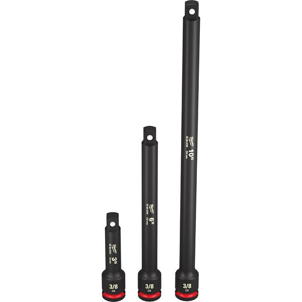 MILWAUKEE SHOCKWAVE™ 3/8inch Drive Impact Socket Extension 3 Piece Set 49666717
