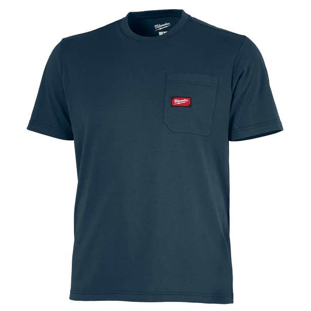 MILWAUKEE Gridiron Pocket Tee Short Sleeve Blue 605BLS