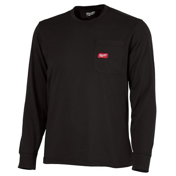 MILWAUKEE Gridiron Pocket Tee Long Sleeve Black 606BS