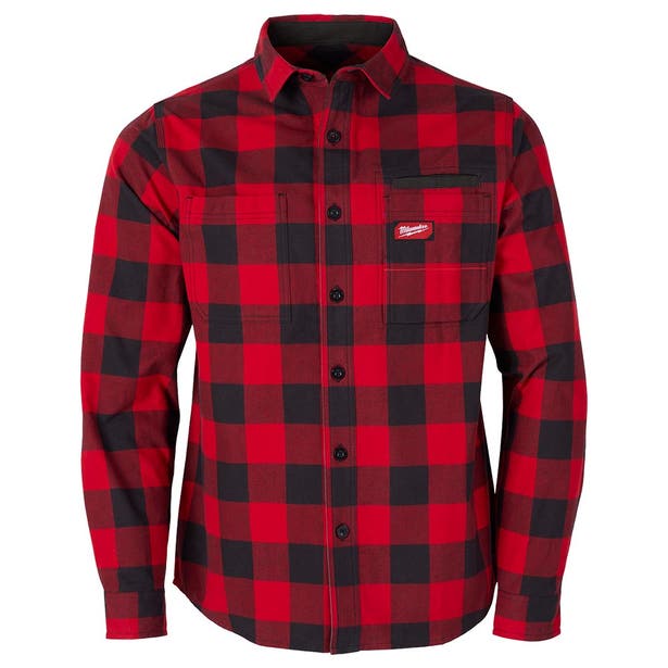 MILWAUKEE Gridiron Flannel Shirt Red M551RS