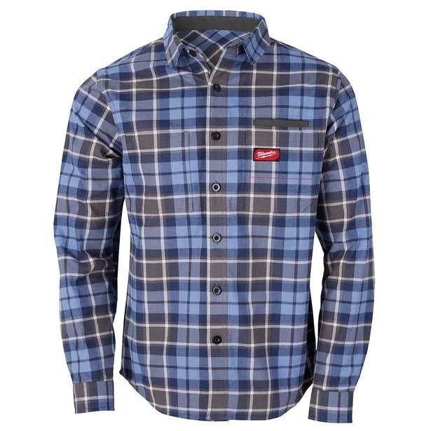 MILWAUKEE Gridiron Flannel Shirt Blue M551US